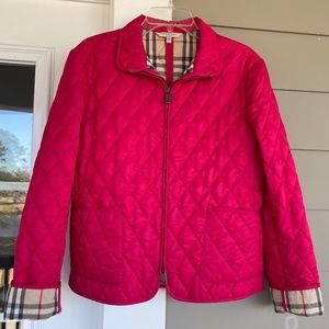 Burberry Quilted Full Zip Jacket Large
